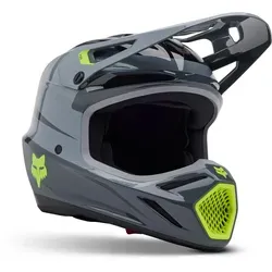 FOX V3 Divider MIPS Motocross Helm, grau, Größe S - Motorradhelm mit MIPS® für optimalen Schutz, leichtes Glasfaserverbundmaterial und verstellbares Visier – ideal für anspruchsvolle Offroad-Fahrer.