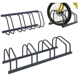 relaxdays Fahrradständer für Boden- und Wandmontage, anthrazit