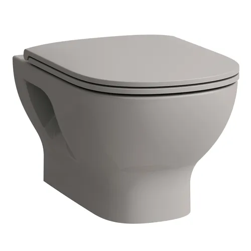 LAUFEN LUA Wand-WC spülrandlos in grau von LAUFEN