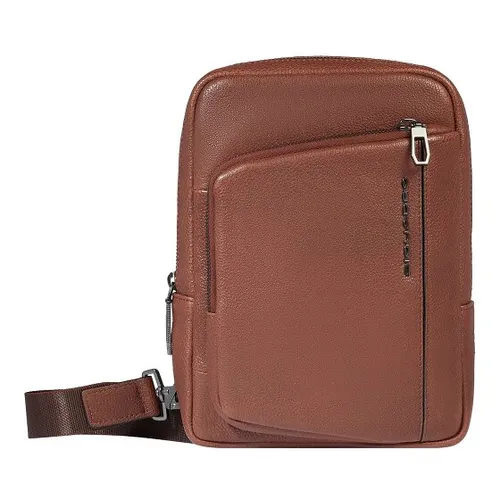 Piquadro Cronus Umhängetasche Leder 18 cm braun TAS030166