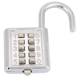 Zahlenschloss Zinklegierung 5-stellig Silber