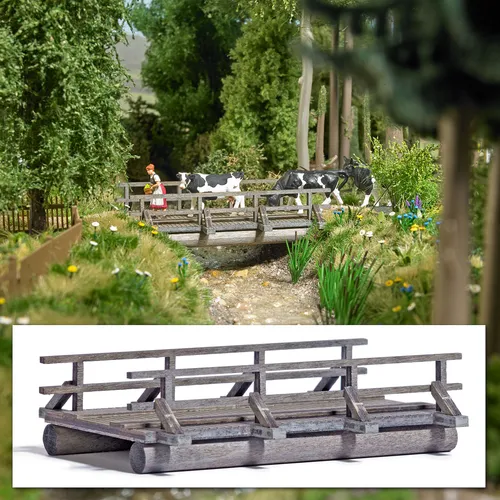 Busch 1850 Holzbrücke H0 von Busch