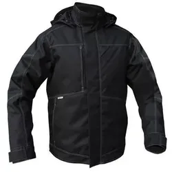 DASSY® Minsk Winterjacke 3XL SCHWARZ - Arbeits- & Schutzkleidung, wasserdicht und atmungsaktiv mit wärmeisolierender Wattierung und verstellbaren Ärmeln für optimalen Komfort.