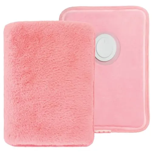 Elektrische Wärmflasche mit Hand-Innentasche - Wärmflasche zur Behandlung von Schmerzen & Fieber, wiederaufladbar und mit Abschaltautomatik für sichere Anwendung. Ergonomisches Design und 3 Stunden Wärme für schnelle Linderung von Muskelbeschwerden.