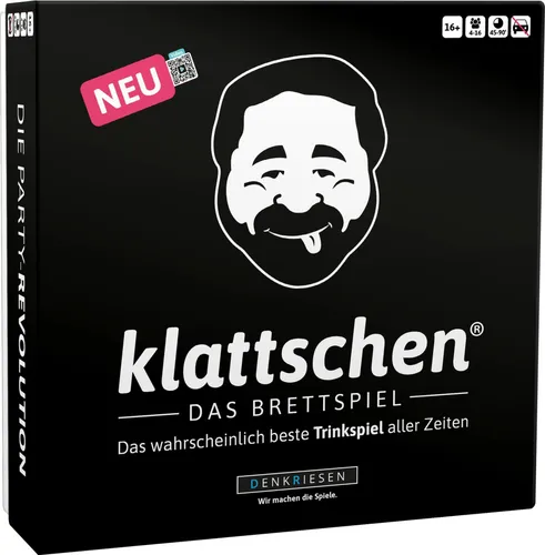 KL2000 DENKRIESEN Klattschen - Das beste Trinkspiel - Gesellschaftsspiel für 4+ Spieler, ideal für Partys. Spaß und Spannung garantiert mit jedem Zug!