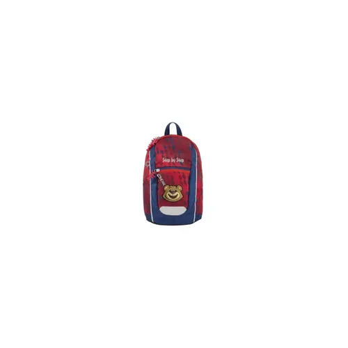 Step by Step Rucksack-Set KIGA MINI FC Bayern „Berni“, rot - blau - Schulranzen mit ergonomischem Design, höhenverstellbarem Brustgurt und robustem Material, ideal für Kindergartenkinder ab 12 M+, um den Rücken zu schonen.