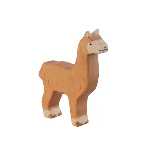 Holztiger Holzfigur Alpaka Holzspielzeug