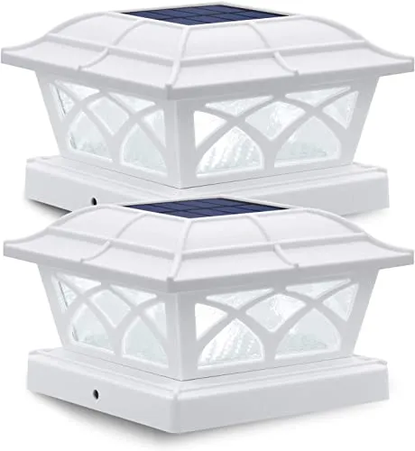 Siedinlar Solar Pfostenkappen Licht, 2 Modus LED Leuchte