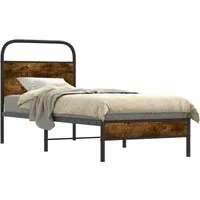 Bettgestell 75x190 cm in Räuchereiche