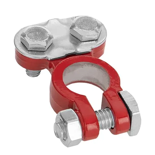 alca® Batterie-Polklemme Plus (+) rot 6/12 Volt Autobatterie Klemme Batteriepoladapter Anschlussklemme Batteriepolklemme Batterie