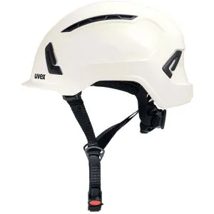 Uvex Schutzhelm pronamic Alpine, EN 397/EN 12492, Größe 51-63, mit Kinnriemen, weiß - Arbeits- & Schutzkleidung, optimaler Komfort durch EPS-Innenschale und stufenlose Weitenregulierung, geeignet für Baustellen und Bergsteigen bei Temperaturen bis -30°C.