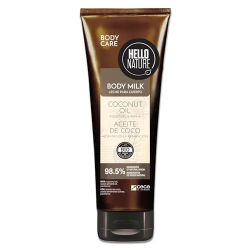 P-Beauty Naturkosmetik Body Milk Lotion mit BIO Kokosöl - Körpermilch mit Mandelöl & Panthenol - Feuchtigkeitspflege für sehr trockene Haut - vegane Hautpflege ohne Silikone & Parabene (1x250ml)