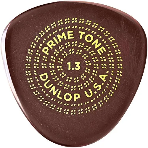JIM DUNLOP Plektrum Primetone Halbrund smooth 1,3mm - 3 Stück - Premium Plektren aus Ultex mit handbrünierten, geformten Kanten für verbesserten Grip und Klang. Ideal für Musiker, die Wert auf Qualität legen.