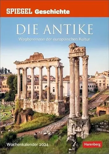 Wandkalender SPIEGEL GESCHICHTE Die Antike 2024 - Entdecken Sie die faszinierende Welt der Antike mit unserem Wochen-Kulturkalender 2024. Ideal für Geschichtsinteressierte, bietet er spannende Einblicke in vergangene Zeiten.