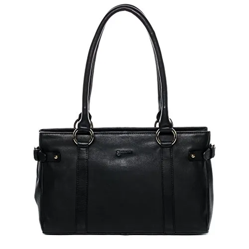 BACCINI Handtasche Noemi aus echtem Leder – Stilvolle Schultertasche für Damen - Elegante Handtasche (35 x 21 x 11 cm) aus hochwertigem Nappaleder. Viel Platz für Essentials, inklusive iPad. Ideal für Alltag und Reisen – vereint Funktionalität und Stil.
