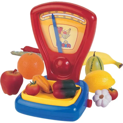 Theo-Klein Kaufladen-Zubehör 9322 - Zeigerwaage mit Funktion - Klassische Zeigerwaage für Kinder ab 3 Jahren. Fördert Rollenspiele und Kreativität. Mit beweglicher Wiegeablage für spannendes Wiegen von Obst und Gemüse.