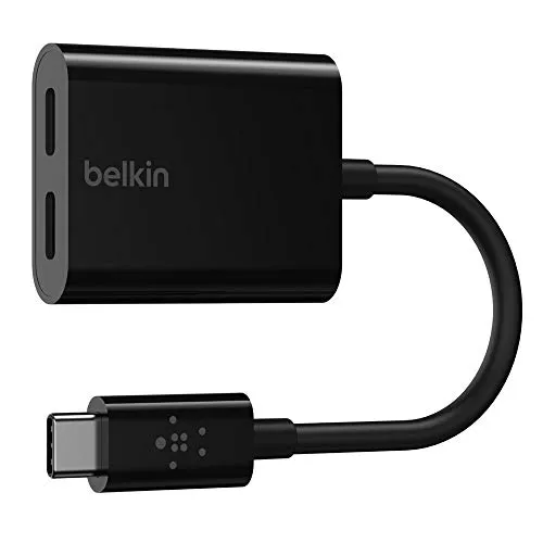 Belkin RockStar F7U081btBLK - USB Typ C auf USB Typ C Adapter, ideal für schnelles Laden und Datenübertragung
