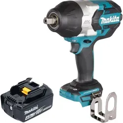 Makita DTW 1004 M1 Akku Schlagschrauber 18 V - Akkuschrauber mit 1050 Nm für schwere Verschraubungen, bürstenloser Motor für längere Lebensdauer und integriertes LED-Arbeitslicht für optimale Sicht.