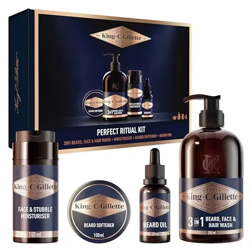 King C. Gillette Reise-Set für die perfekte Bartpflege für Männer