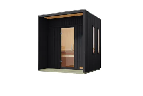 Karibu Saunahaus Nadira mit Saunaofen 9kW von Karibu