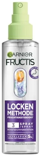 Garnier Feuchtigkeitsauffüllendes Pflege-Spray für Locken - Haarspray für alle Lockenarten, spendet bis zu 48 Stunden Feuchtigkeit und sorgt für Definition und Sprungkraft. Vegane Formel ohne Silikone für ein natürliches Haargefühl.