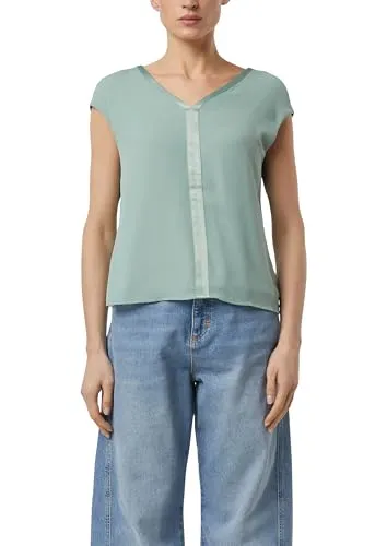Produktbild Comma Regular Fit Bluse aus Viskose-Mix in Mint, Größe 44