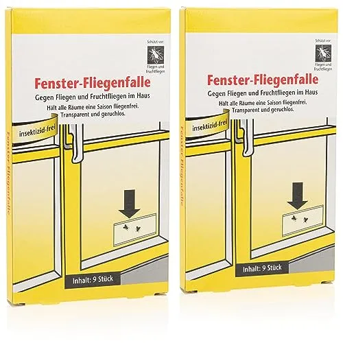 com-four® 18x Fenster-Fliegenfalle XXL