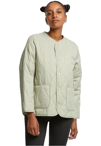 Urban Classics Damen Übergangsjacke Quilted Jacket, leichte Steppjacke für jede Gelegenheit - Stylische Damen Steppjacke mit modernem Quilt-Design, ideal für die Übergangszeit. 100% Nylon sorgt für Leichtigkeit und Robustheit. Lockerer Schnitt für optimalen Tragekomfort und praktische Details wie Taschen machen sie zum perfekten Begleiter.