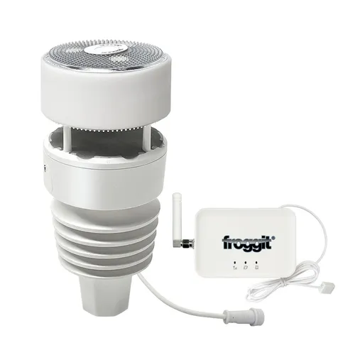 Produktbild froggit DP3000 7-In-1 Ultra WiFi/Lan Gateway Wetterstation (IoT-fähiger WiFi Hub mit Datenspeicherung auf Micro-SD Karten)