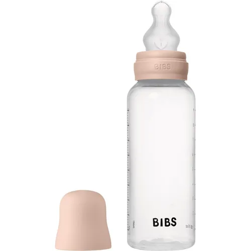 BIBS Anti-Colic Baby Bottle Silicone Antikolikflasche Blush 270 ml