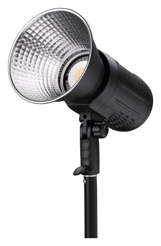 PATONA Premium LED professionelles Fotolicht-Videolicht | 80W RGB | COB-LED | Spezialeffekte | LCD-Display | Farbtemperatur 2700K - 6500K | 16 Mio. Farben | App Steuerung | Studio & Outdoor