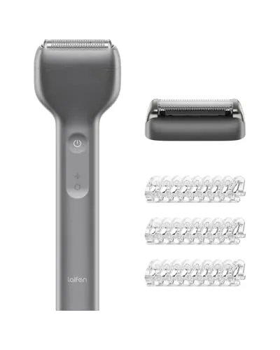 Laifen T1 Pro Rasierer Herren, Elektrorasierer mit Hochgeschwindigkeitsmotoren 12.000 Schnitte/min, 100 Minuten Akkulaufzeit, Wasserdicht nach IPX7(Space Graue)