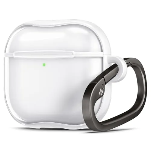 Spigen Ultra Hybrid Hülle Case kompatibel mit AirPods 4 (2024) - Kristallklar