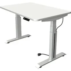 Kerkmann Sitz-Steh-Schreibtisch Move Professional, Weiß - Hochwertiger Sitz-Steh-Schreibtisch mit elektrischer Höhenverstellung, ideal für ergonomisches Arbeiten. Maße: 120 x 80 cm, stabil und platzsparend.