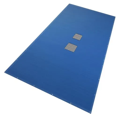 VOUNOT rechteckige Poolabdeckung 5x10m - Hochwertige Poolabdeckplane aus 160 g/m² Polyethylen, wasserdicht und schimmelresistent. Mit Abflussnetz für sauberes Wasser und UV-Schutz für optimale Temperatur.