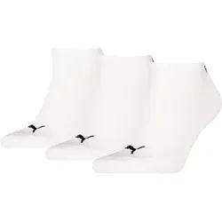 PUMA Sneakersocken PUMA UNISEX SNEAKER PLAIN 3P (3-Paar, 3 Paar) mit kleinem Logo weiß 47-49