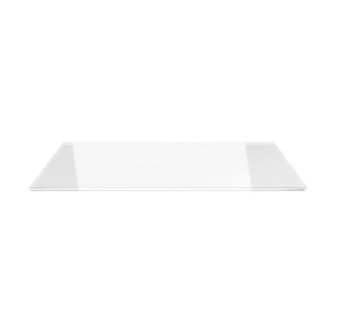ECOfoxx Bodenschutzplatte Rechteck 90x60cm - Funkenschutzplatte - mit Dichtlippe, Vorlegeplatte transparent, Saisonplatte mit Silikondichtung (zur Selbstmontage), Klarglas Vorlegeplatte 900x600mm