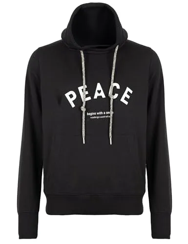 ROADSIGN australia Damen Sweatshirt dezenter Look mit Peace-Motiv für entspannte Wohlfühlmomente anthrazit, L