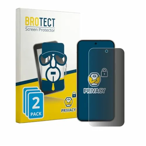 BROTECT Blickschutzfolie für Google Pixel 11 Pro XL | 2 Stück Anti-Spy Displayschutz Made in Germany Smartphones und Handys Privacy Screen Protector Blaulichtfilter Klare Folie