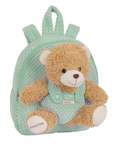 SAFTA Unisex Kids M231 Preschool Backpack with Bear