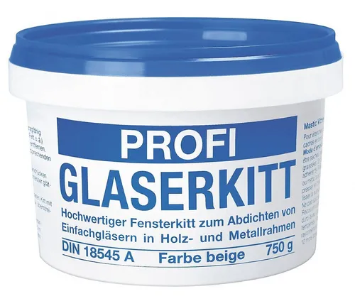Produktbild Baufan Spachtelmasse Profi Glaserkitt, beige, für Holz und Metall, 750g