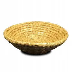Runder Gärkorb Aus Stroh, 25 Cm