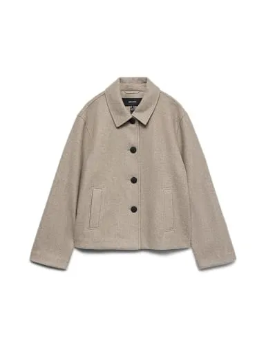 Produktbild VERO MODA Damen Vmfortunemie Short Jacket Ga Noos, Moon Rock, l