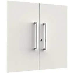 Kerkmann Prime Türen weiß 70,0 cm - Büromöbelprogramme mit trendigem Design und robusten, melaminharzbeschichteten Oberflächen. Verwandeln Sie Ihr Regal in einen stilvollen Schrank mit abschließbaren Türen und eleganten Edelstahlgriffen.