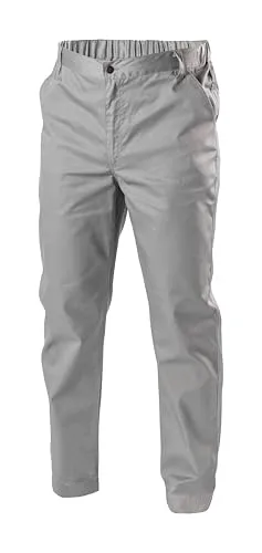 Högert Arbeitshose Fabian mit Reflexstreifen in Hellgrau 4XL