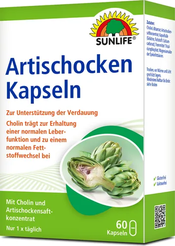 SUNLIFE Artischocken Kapseln hochdosiert