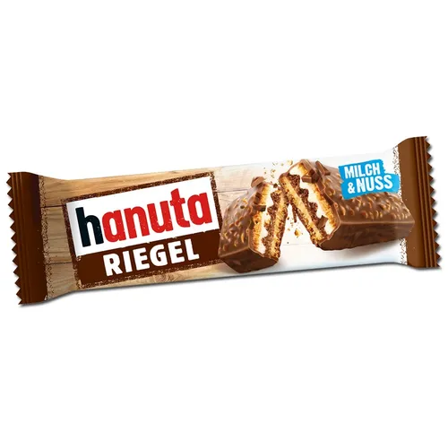  Ferrero Hanuta Riegel, Schokolade, Waffel, 34,5g Riegel 29,41€/1kg