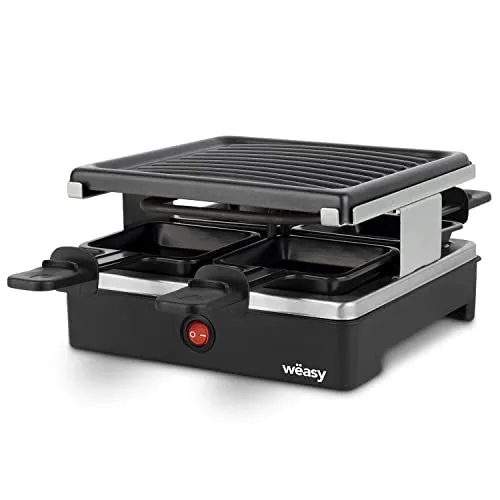 Wëasy Raclette Gerät und Grill LUGA40 für 4 Personen