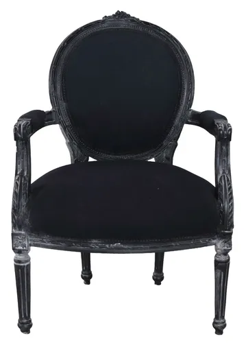 Vintage Stuhl Esszimmer Medaillonsessel Armlehnstuhl Barockstuhl Sessel