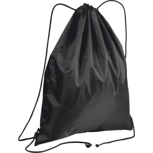 Gymbag / Sportbeutel / Turnbeutel / aus recyceltem Polyester / Farbe: schwarz